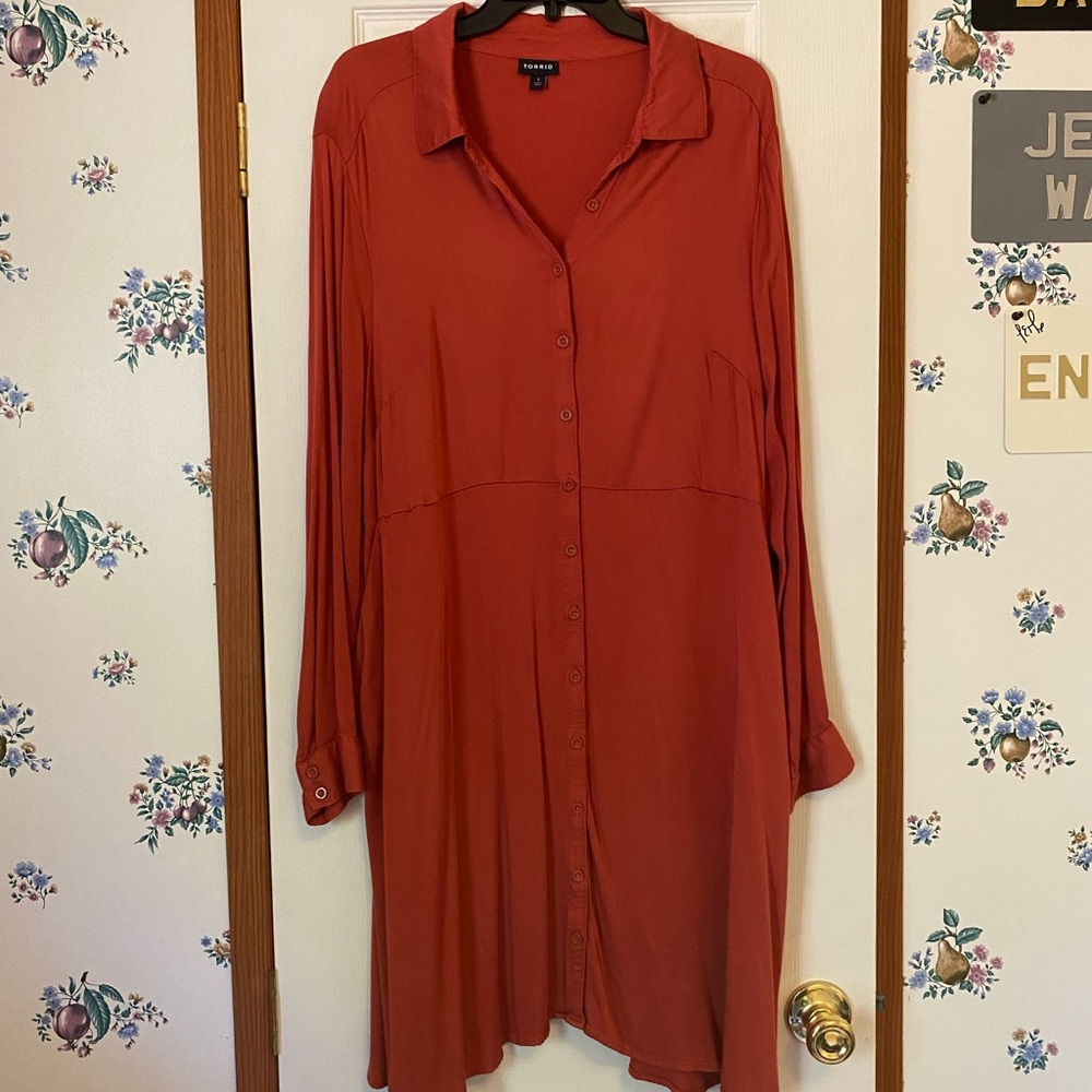 Torrid Rust Midi Dress